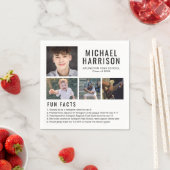 Fun Facts Photo Afstuderen Napkins Servet (Insitu)
