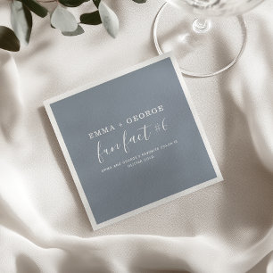 Fun Facts Wedding Napkins Servet
