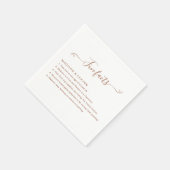Fun Facts Wedding Napkins Servet (Hoek)