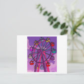 Fun Fair Amusement Park Amusement Park Briefkaart (Staand voorkant)