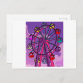 Fun Fair Amusement Park Amusement Park Briefkaart (Voorkant / Achterkant)