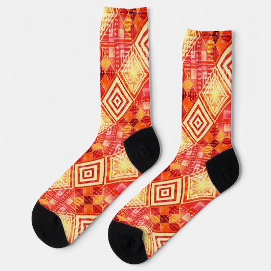 Fun Fall Christmas Creative Pattern Socks Sokken (Links)