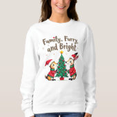 Fun Family Christmas Forest Animals T-shirt (Voorkant)