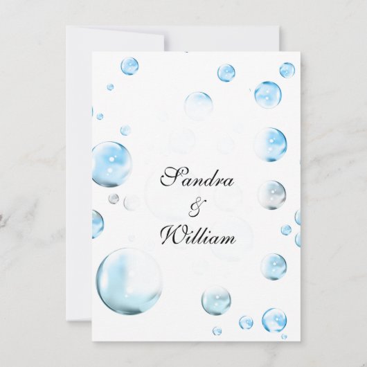 Fun Fantasy Bubbles Weddenschap Kaart (Achterkant)