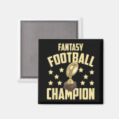 Fun Fantasy Football Champion Draft Party Magneet (Voorkant / Achterkant)
