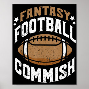 Fun Fantasy Football Commissariaat Mannen Poster