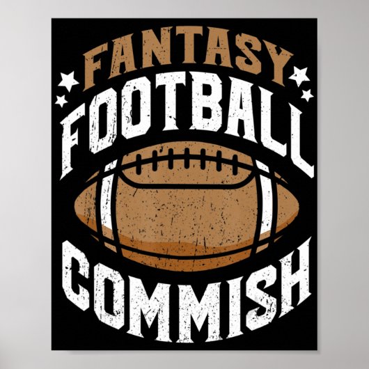 Fun Fantasy Football Commissariaat Mannen Poster (Voorkant)