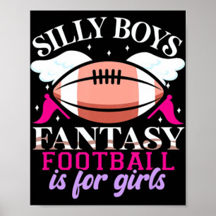 Fun Fantasy Football is voor meisjes Vrouwen Poster