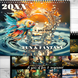 Fun Fantasy Sprookje Surrealistische Kunst Kalender