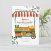 Fun Farmers Market Anniversaire Invitation (Debout devant)