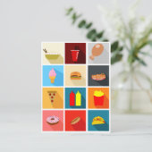 Fun Fast Food Briefkaart (Staand voorkant)