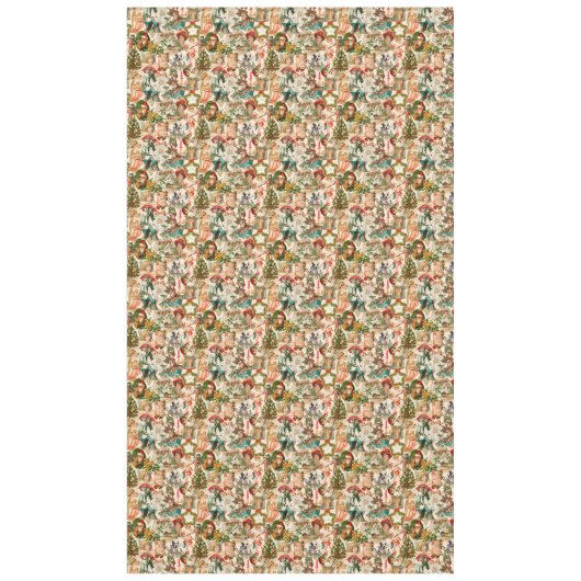 Fun, feestelijk en kleurrijk kerstfeest tafelkleed (Voorkant)