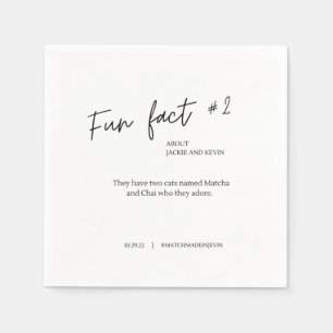 Fun Feit #2 Wedding Cocktail Napkins Servet