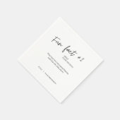 Fun Feit #2 Wedding Cocktail Napkins Servet (Hoek)