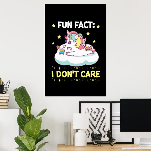 Fun Feit dat het me niet kan schelen Poster (Thuiskantoor)