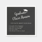 Fun Feit over Afstuderen Eenvoudige GraduPartij Servet (Voorkant)