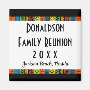 Fun Festive Family Reunion Keepslag Souvenir Gift Magneet