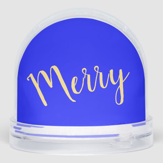 Fun Festive MERRY Script Royal Blue Background (Arrière)
