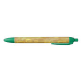 Fun Festive Modern Chic Yellow Geometric Blauwe Inkt Pen (Bodem)