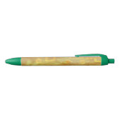 Fun Festive Modern Chic Yellow Geometric Blauwe Inkt Pen (Bovenkant)