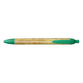 Fun Festive Modern Chic Yellow Geometric Blauwe Inkt Pen (Achterkant)