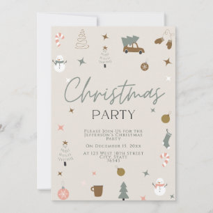 Fun Festive Noël Invitation