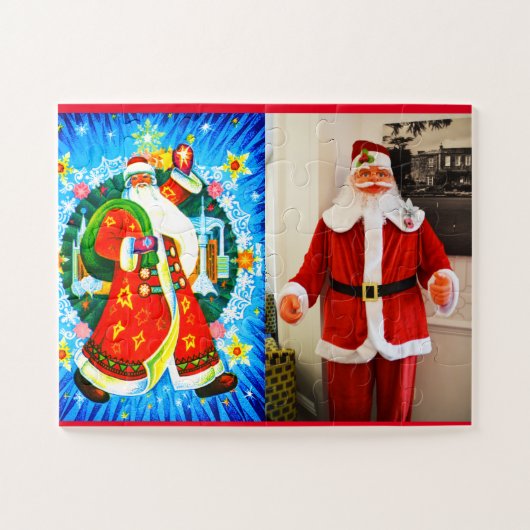 Fun festive Santas Legpuzzel (Horizontaal)