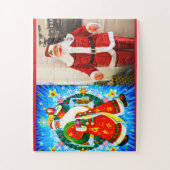 Fun festive Santas Legpuzzel (Verticaal)