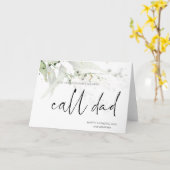 Fun Fête des pères Cadeau Appel Papa carte de fill (Fleur jaune)