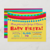 Fun Fiesta Baby Shower Invitations (Devant / Derrière)