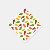 Fun Fiesta-patroonpaprika's Servet (Hoek)