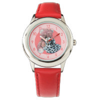Fun filles teddy bracelet montre