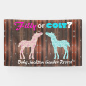 Fun "Filly or Colt" Spandoek (Horizontaal)
