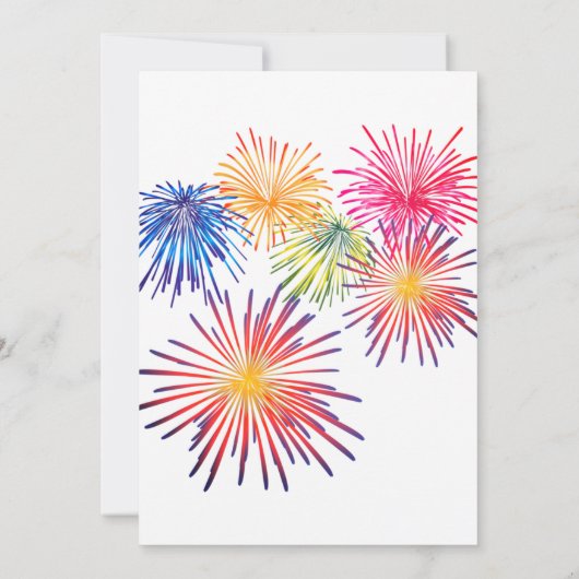 Fun Fireworks BBQ Invitation (Dos)