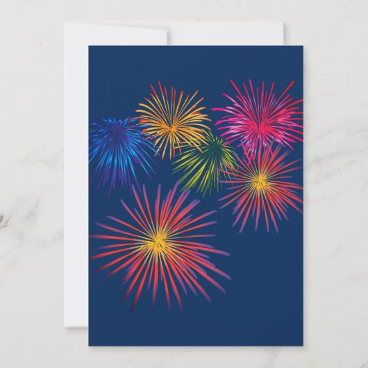 Fun Fireworks BBQ Invitation (Dos)