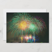 Fun Fireworks Invitation de la fête (Dos)