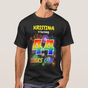 Fun Fireworks, Rainbow Kijk "44", 44e verjaardag T-shirt