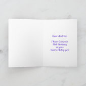 Fun Fireworks + Rainbow Pattern "65" Birthday # Kaart (Binnen)