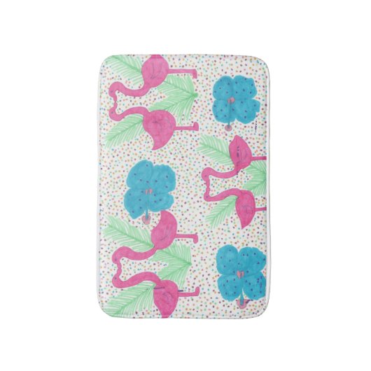 Fun Flamingo Bath Mat (Voorkant Verticaal)