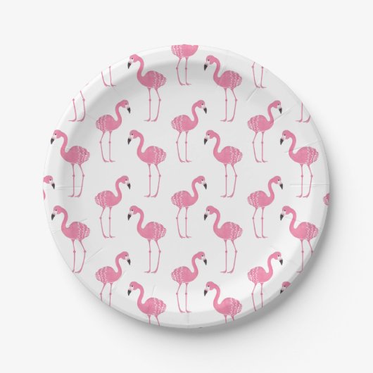Fun Flamingo Papieren Bordje (Voorkant)