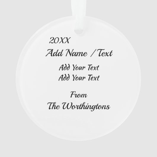 Fun Flamingos Ornament (achterkant)