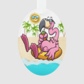 Fun Flamingos Ornament (voorkant)