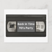 Fun Flash Back VHS Party uitnodigen Uitnodiging Briefkaart (Voorkant)