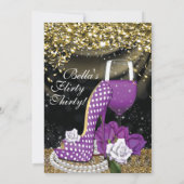 Fun Flirty Anniversaire Fête Invitations (Dos)