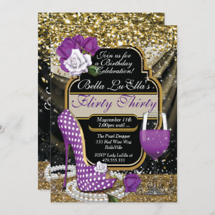 Fun Flirty Anniversaire Invitations
