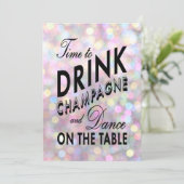 Fun & Flirty Verloving Uitnodiging (Staand voorkant)