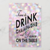 Fun & Flirty Verloving Uitnodiging (Voorkant / Achterkant)