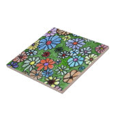 "Fun Floral #2" Keuken Garden Ceramic Tile Tegeltje (Zijkant)