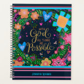 Fun Floral Bible Dieu Verse Inspirivité joyeuse (Devant)