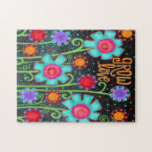 Fun Floral "Grow Love" Legpuzzel (Horizontaal)